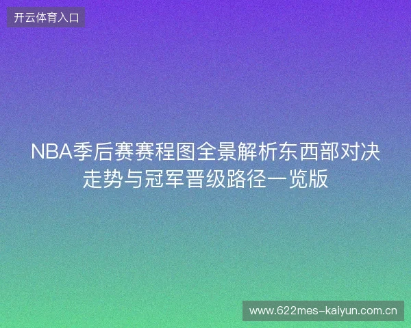 NBA季后赛赛程图全景解析东西部对决走势与冠军晋级路径一览版 NBA季后赛赛程图全景解析东西部对决走势与冠军晋级路径一览版